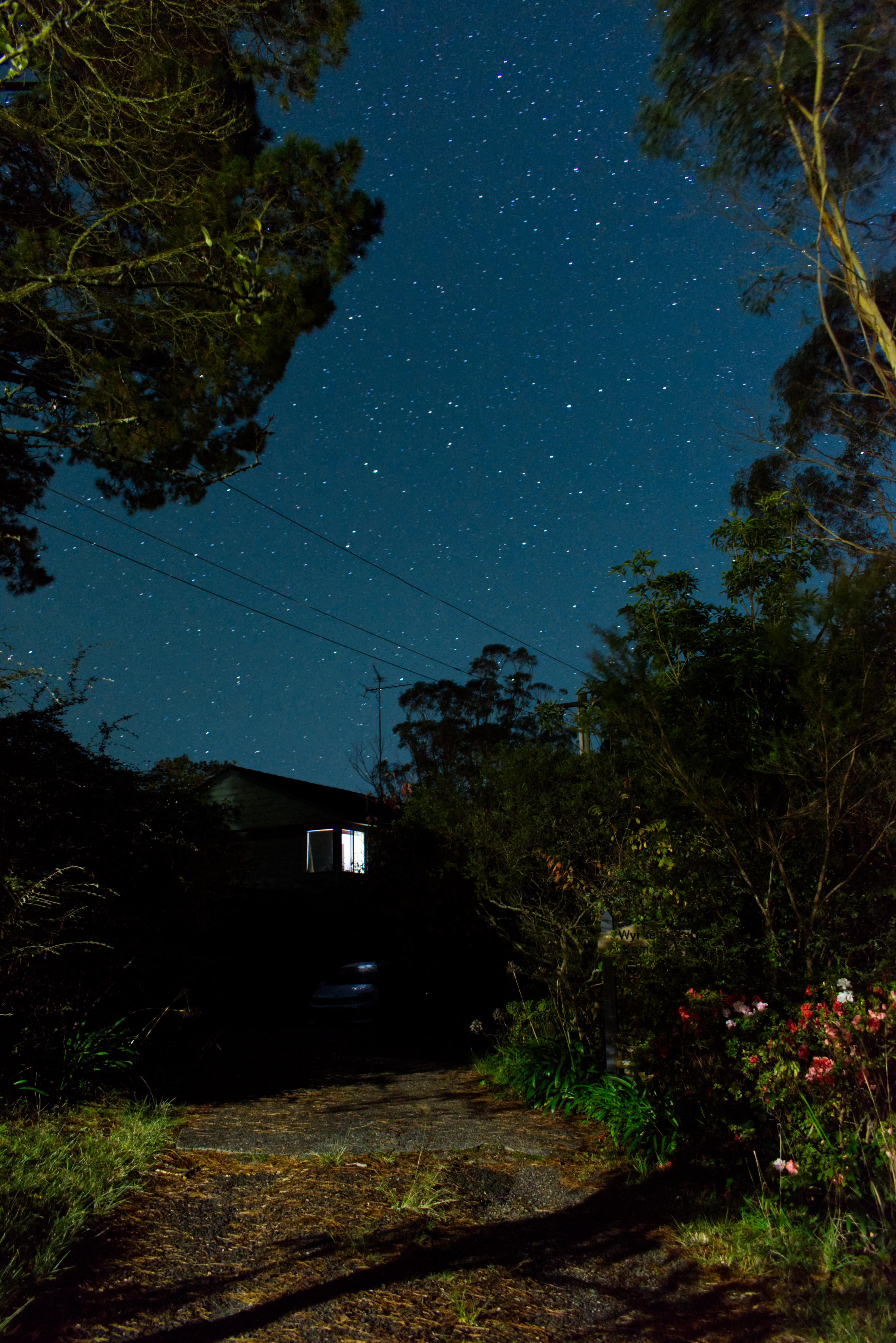 House at night