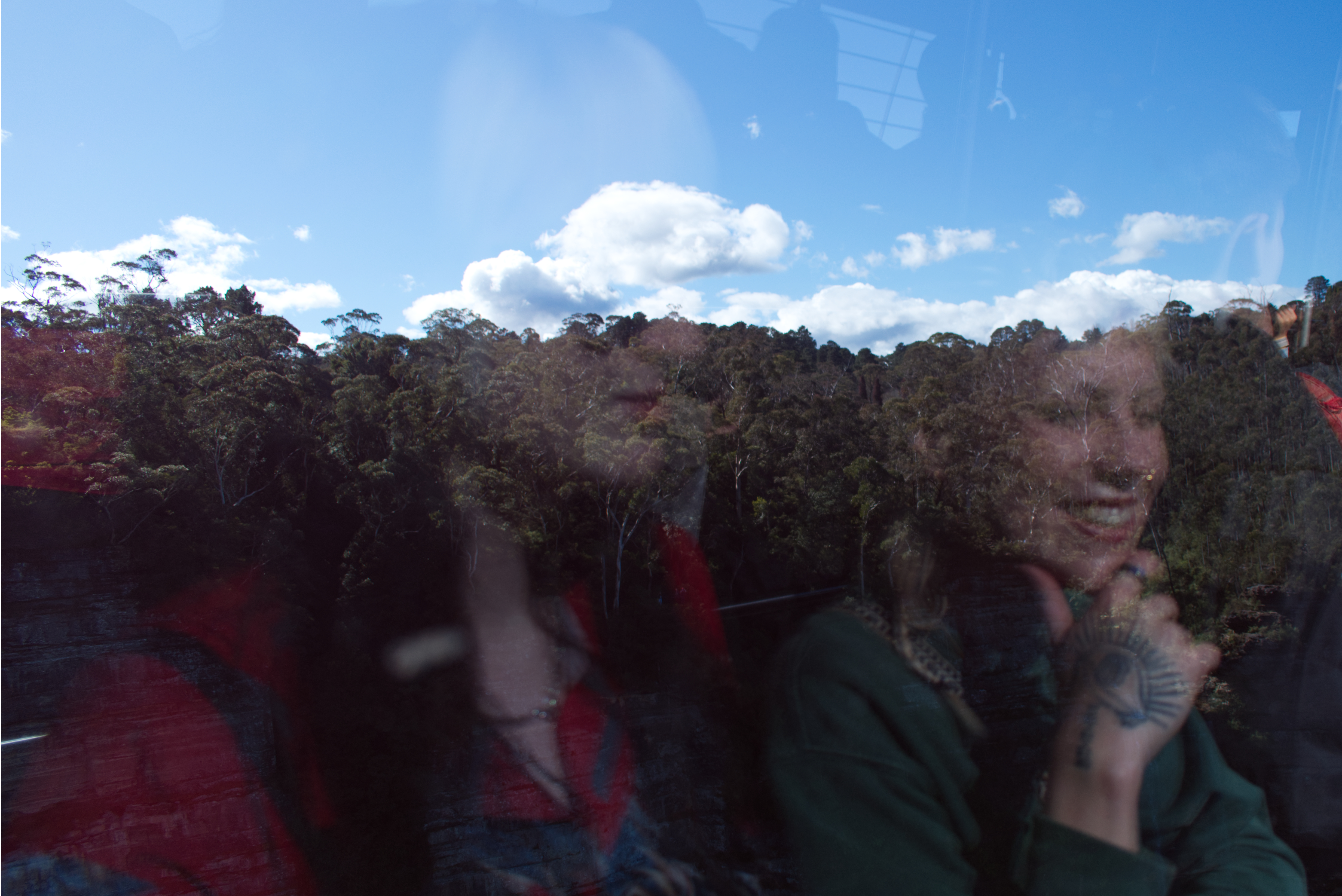 Brook and Charlotte on the skyway
